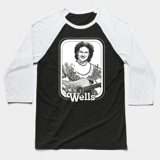 Kitty Wells / Retro Style Country Artist Fan Design Baseball T-Shirt